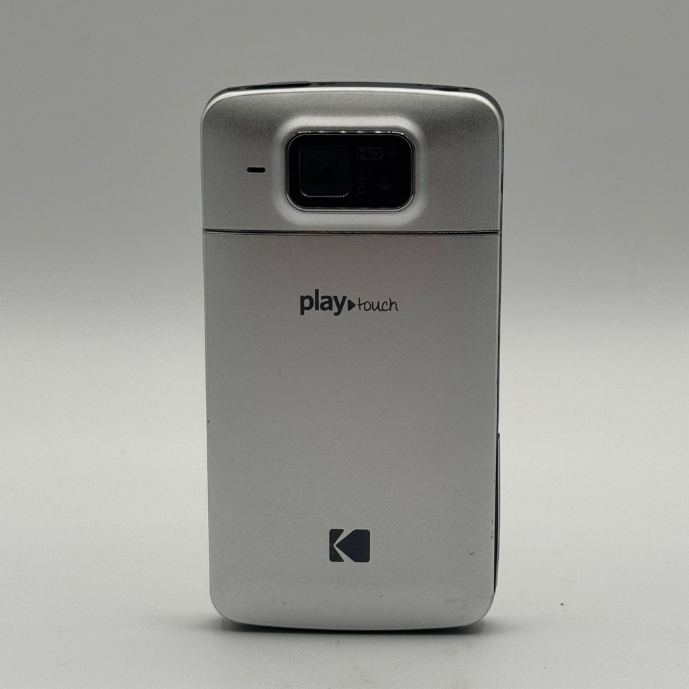 Kodak PlayTouch Zi10 Pocket Video Camera Silver 1080p HD Touchscreen Camcorder